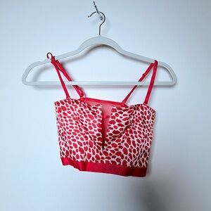 Victoria's Secret Red and White Heart Print Top